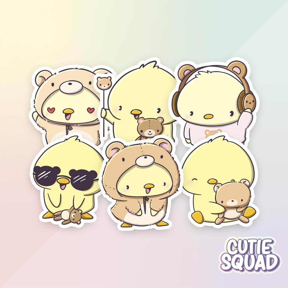 CutieSquad Stickerset Teddy Ducks - 