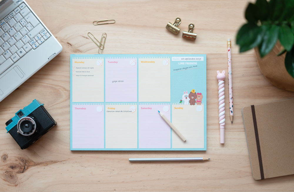 LINE FRIENDS Weekplanner