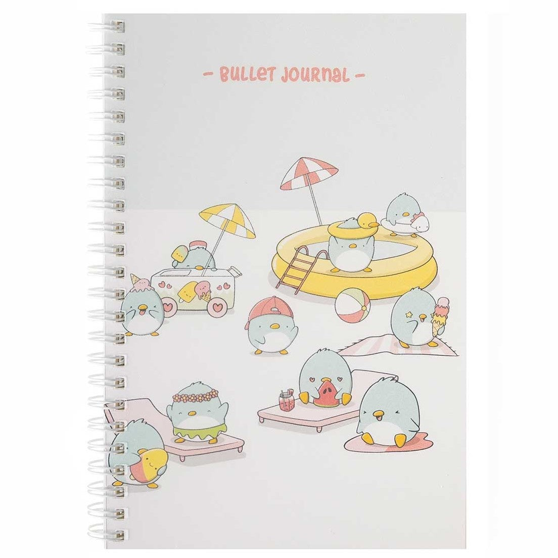 CutieSquad A5 Bullet Journal - Summer Penguins