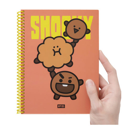 BT21 Heart A5 Spring Notebook - SHOOKY