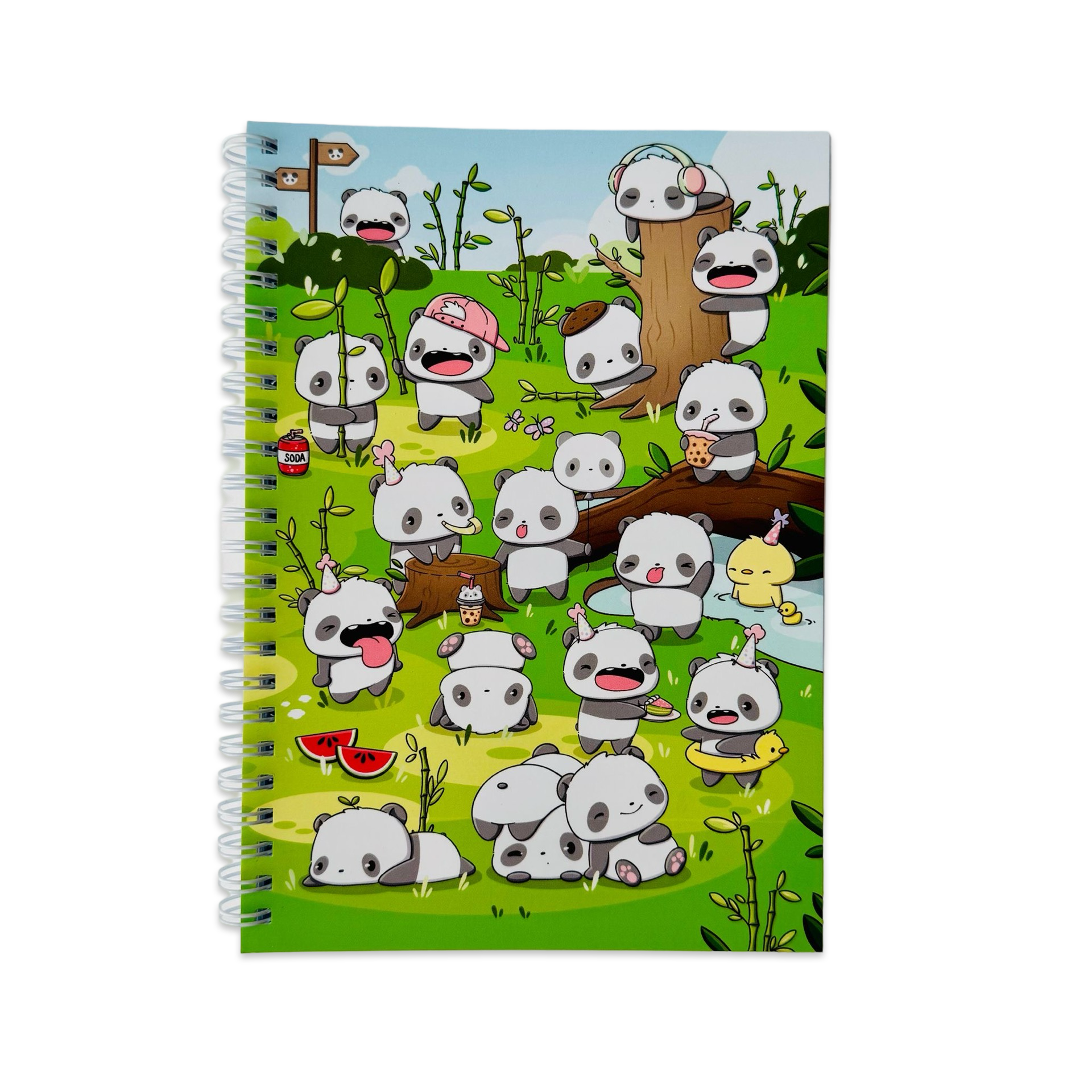 CutieSquad A5 Bullet Journal - Panda Forest