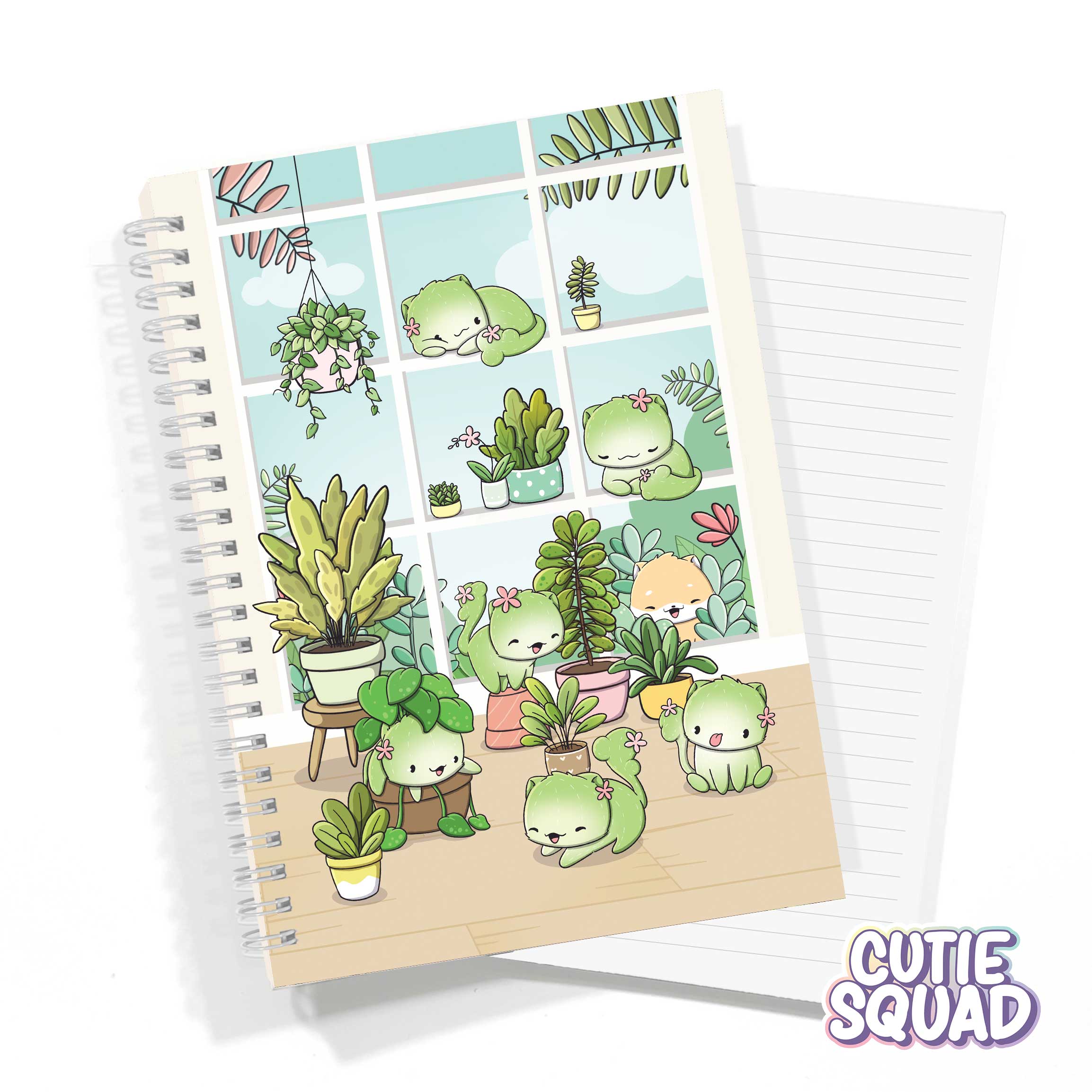 CutieSquad A5 Notebook - Cactus Cats II