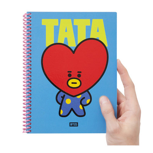 BT21 Heart A5 Spring Notebook - TATA