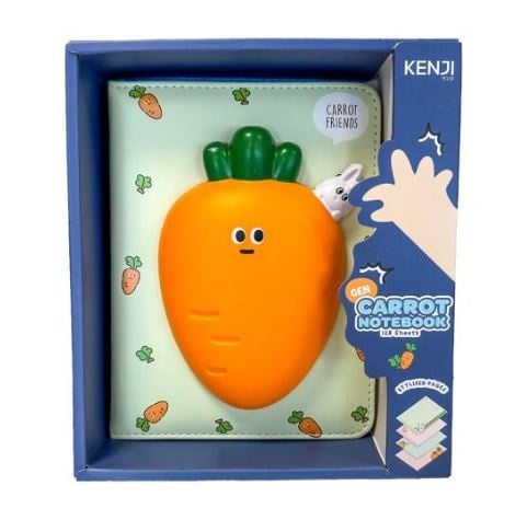 Kenji Squishy notebook A5 - Wortel