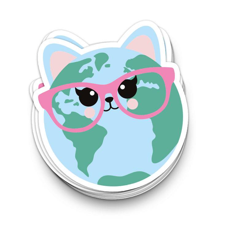 Studio Inktvis Sticker Cat World