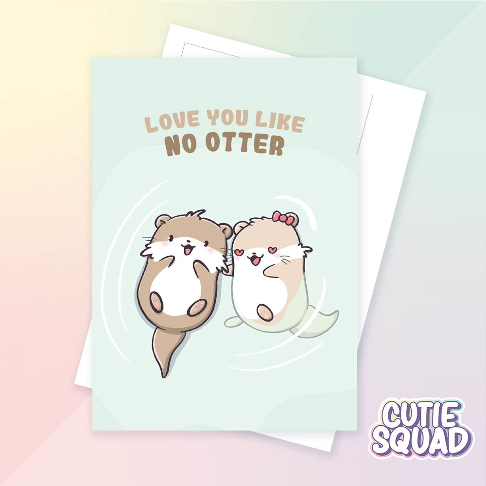 CutieSquad Ansichtkaart - Love you like no otter