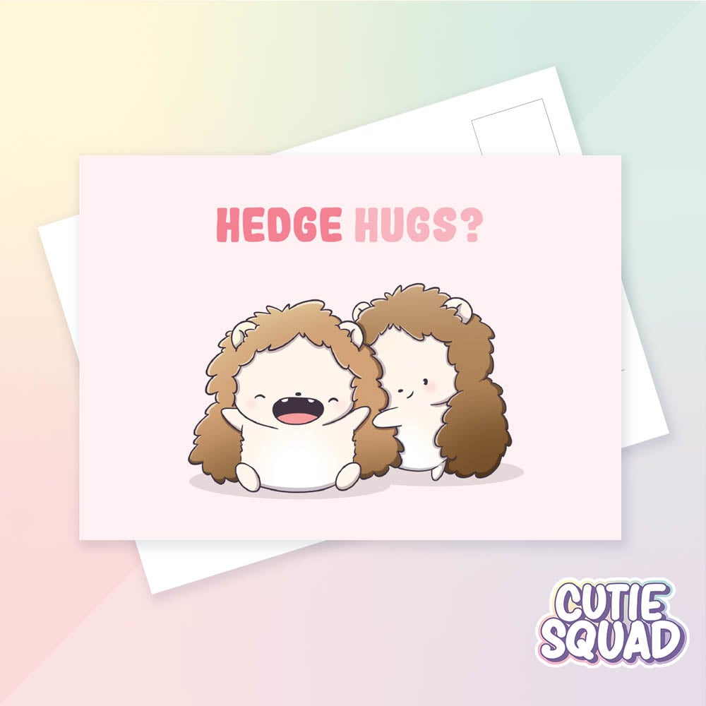 CutieSquad Ansichtkaart Hedge Hugs - 