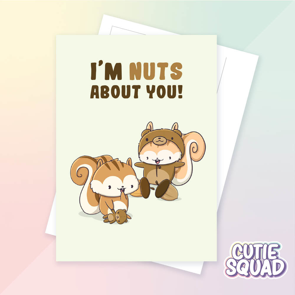 CutieSquad Ansichtkaart Nuts about you - 