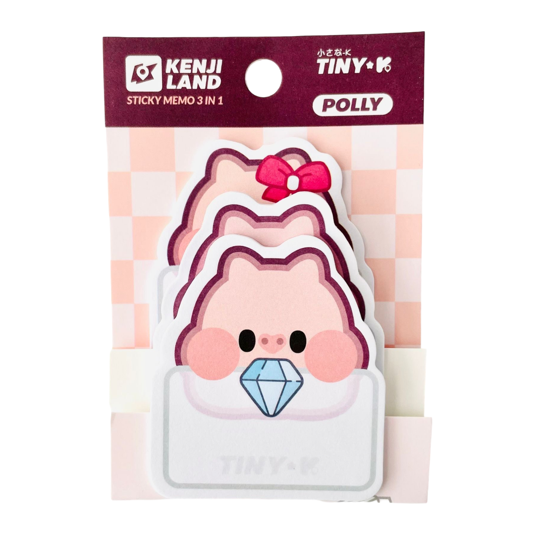 Kenji Sticky Memo Polly the Pig- 