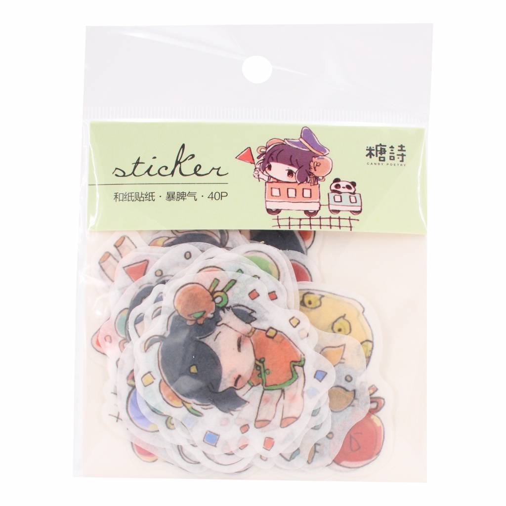 - Kawaii girls stickers V1