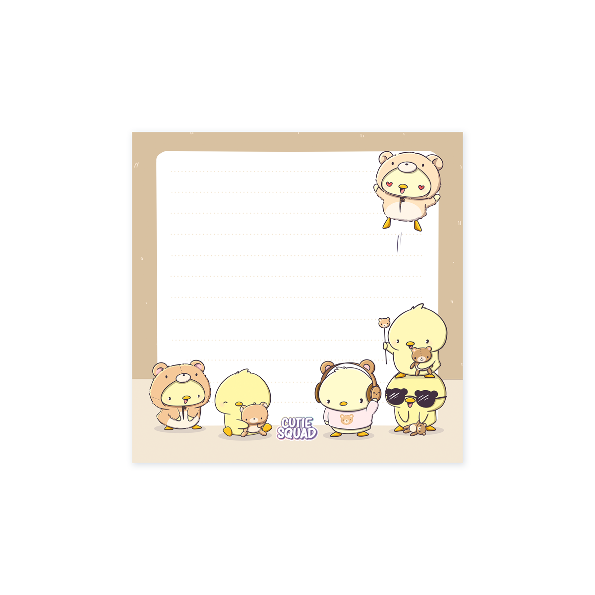 CutieSquad Mini Sticky Notes - Teddy Ducks