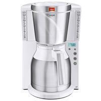 Melitta Filterkaffeemaschine Look IV Therm Timer 1011-15 weiß-Edelstahl Papierfilter 1x4