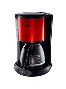 Moulinex Subito Kaffeemaschine FG360D, metallic rot/schwarz