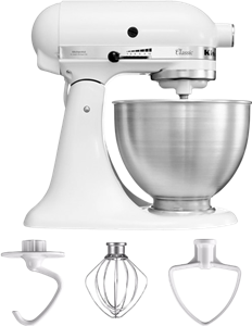 KitchenAid 4,3l Classic Mixer-Keukenrobot 5K45SSEWH