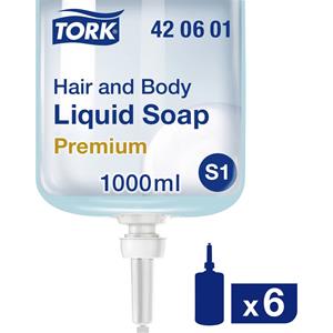 Tork Hair and Body 420601 Vloeibare zeep 1 l 6 stuk(s)