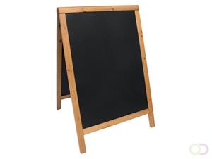 Securit stoepbord Duplo ft 55 x 85 cm, teak