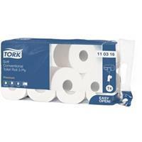 Premium T4 standaard rol toiletpapier. 3-laags. 250 vel. reliëf. wit (pak 8 rollen)