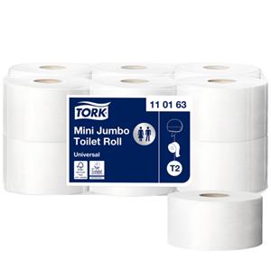 Tork Toiletpapier  T2 110163 Universal 1laags 240m 1200vel 12rollen