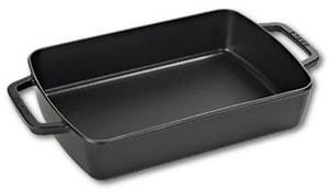 Staub Rechthoekige ovenschotel - 30 x 20 cm - zwart 3,15 l