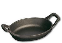 Staub Specialities Ovenschaal 15 cm, Ovaal, Zwart - Specialities - Staub
