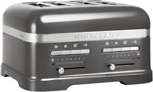 KitchenAid 5KMT4205EMS Artisan 4-Schlitz Toaster medallion silber