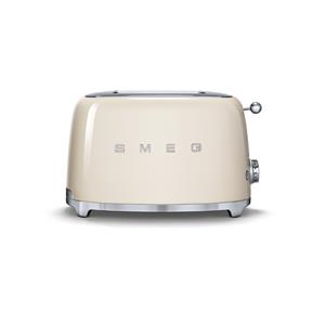 Smeg Broodrooster 2x2 TSF01CREU, crème