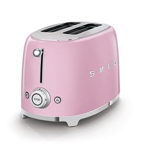 Smeg Broodrooster 2x2 TSF01PKEU, roze