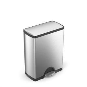 Simplehuman Rectangular Deluxe 50 Liter Vingerafdrukvrij