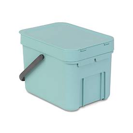 Sort & Go Abfallbehälter, Müllbehälter, Mülleimer, Behälter, Mint, 6 L, 109645 - Brabantia