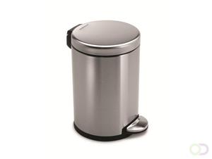 Simplehuman Round Pedaalemmer 4,5 Liter Vingerafdrukvrij