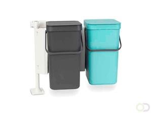 Brabantia Sort & Go Inbouwemmer 24 Liter (2x12 L)