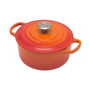 LE CREUSET GMBH SIGNATURE Bräter, rund, Ofenrot, 18 cm, ofenrot