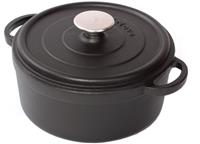 Cuisinova gietijzeren braadpan - Ø 20 cm - 2,5 l - zwart