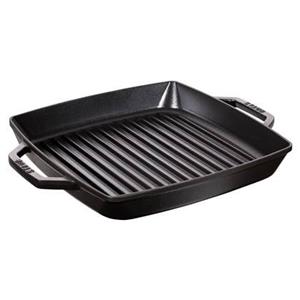 STAUB STAUB Grillpfanne mit 2 Griffen Gusseisen 28x28cm schwarz