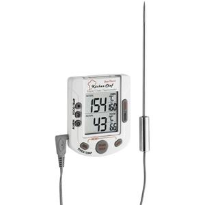 tfa Dostmann Küchen-Thermometer Ofen- und Kerntemperatur, mit Touchscreen, mit Timer, Alarm