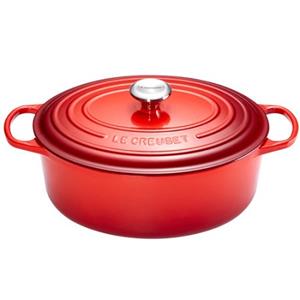 Le Creuset Signature Braadpan Ovaal, 40cm kersenrood