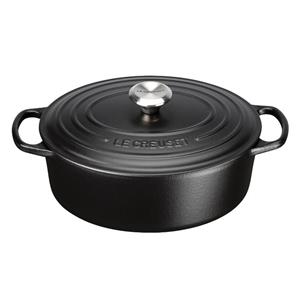 LE CREUSET GMBH Bräter Signature, 7,5 l, Ø 33 cm, schwarz, schwarz