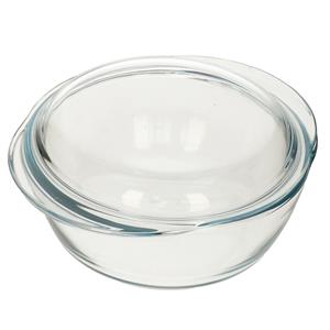 Pyrex Ronde glazen ovenschaal met deksel 2,1 liter 20 x 9,5 cm -