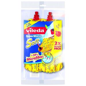 vileda SuperMocio Soft Wischmop Ersatz 2er Pack