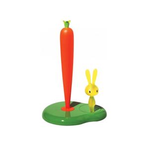 Alessi Küchenrollenhalter grün H. 29,4 cm Bunny & Carrot