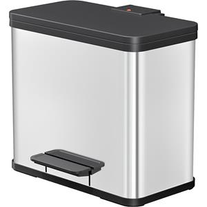 Hailo 0630-200Öko Duo Plus L Pedaalemmer 17+9L RVS/Zwart