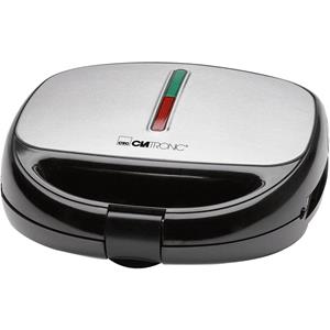 CLATRONIC Sandwich-Waffel-Grill ST/WA 3670, schwarz-inox