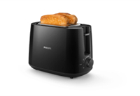Philips Toaster HD2581/90, glänzend, 2 kurze Schlitze, 830 W, 2 Toastkammern