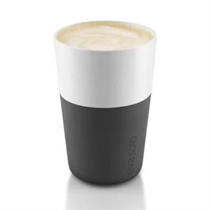 Eva Solo Cafe Latte Mok Zwart 36 cl - 2 Stuks