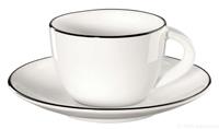 ASA Selection Espressotasse & Untertasse A Table Ligne Noire