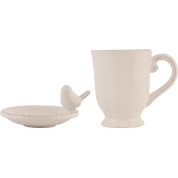 Clayre & Eef Mok Ø 9x4 / 12x8x11 cm / 0.3 L