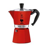 Percolator Moka Express  rood 6-kops