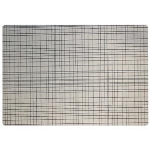 Placemat 40x43cm salvamantel damero liso crudo