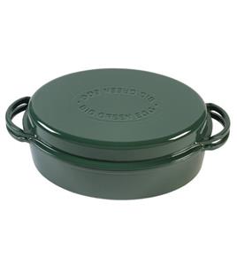 Big Green Egg Dutch Oven Grün, oval, 5,2 Liter, Topf