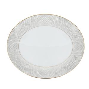 WEDGWOOD - Gio Gold - Ovale serveerschaal 33cm